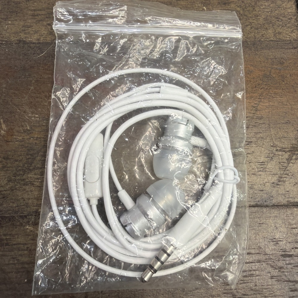 Wired Headset White Earphone